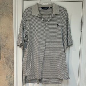 Polo by Ralph Lauren Gray Striped Polo Shirt